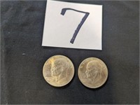 2- 1776-1976 Dollar Coins