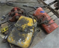 Electric hoists, roller track dolly