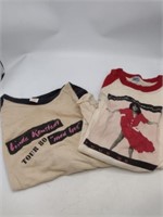 Two Vintage Linda Ronstadt Concert Tee Shirts