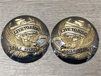 (2) Eagle Spirit Medals 2.5" Wide