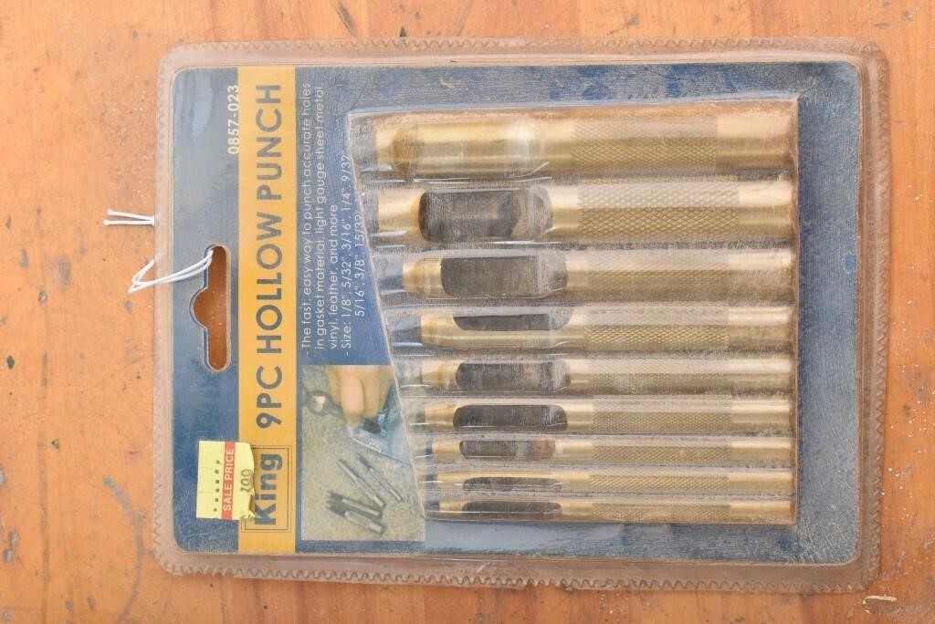 King 9 Pc Hollow Punch Set