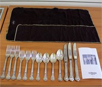 Gorham "Chantilly" Sterling Silver Flatware Set of