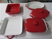 5pcs STRAWBERRY ST Kitchen Red Bakeware Cook