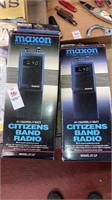 Pair Maxon CB Citizens band radios w/boxes