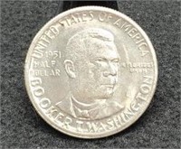 1851 Booker T Washington Comm. Silver Half Dollar