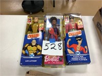 Barbie and justice league dolls