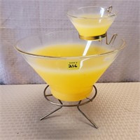 Yellow Vintage Chip & Dip Bowl Set