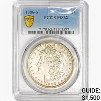 1886-S Morgan Silver Dollar PCGS MS62