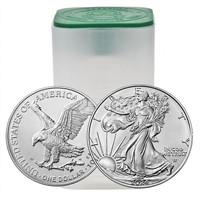 $20 Roll-Random D - Silver E. Uncir. Coins Type 1