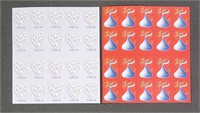 Hershey Kiss Love & Heart USPS Stamps (2)