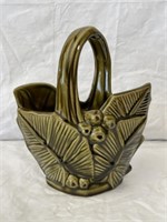 Vintage McCoy Cope Basket Vase