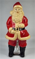 VINTAGE 16" PLASTIC SANTA CLAUS LIGHT