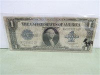 1923 $1 Silver Cert. – HORSEBLANKET – G