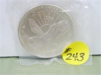 1986 1 oz. .999 “Rare” Sunshine Mint Silver Round