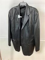 J. FERRAR LEATHER JACKET - MEDIUM