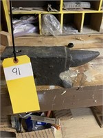 Anvil with hardy hole-approx. 25 to 35 pounds