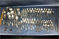 Large Lot of Silver Plate Utensils