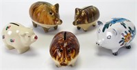 Group of Pig Still Banks