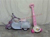 OG Girl Doll Scooter & Push N Pop Toy