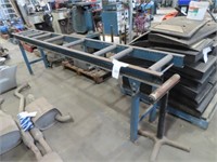 Roller Conveyer and adjustable stand.