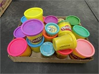 Flat of play-doh
