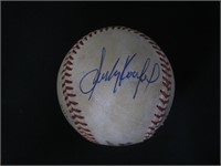 Koufax & 1 Other Signed Baseball COA Pros