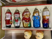 Christmas ornaments in shape of Santa snowman
