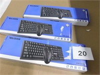 3 KEYBOARDS w/mouse