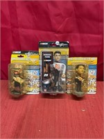 3 NASCAR figures