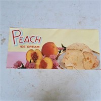 1960's Bennett Peach Ice Cream Poster
