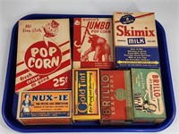 ASSORTED LOT OF ANTIQUE ADVERTISING BOXES