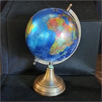 Blue Globe/Map on Stand