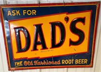 Vintage DADS Old Fashion Root Beer Sign