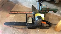 ELECTRIC CHAIN SAW & HEDGE TRIMER