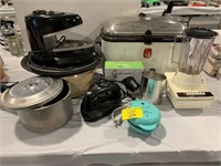 PIZZAZZ MACHINE, NESCO ROASTER, BLENDER, PRESSURE