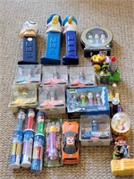 LARGE PEZ CANDY DISPENSERS & OTHER PEZ ITEMS