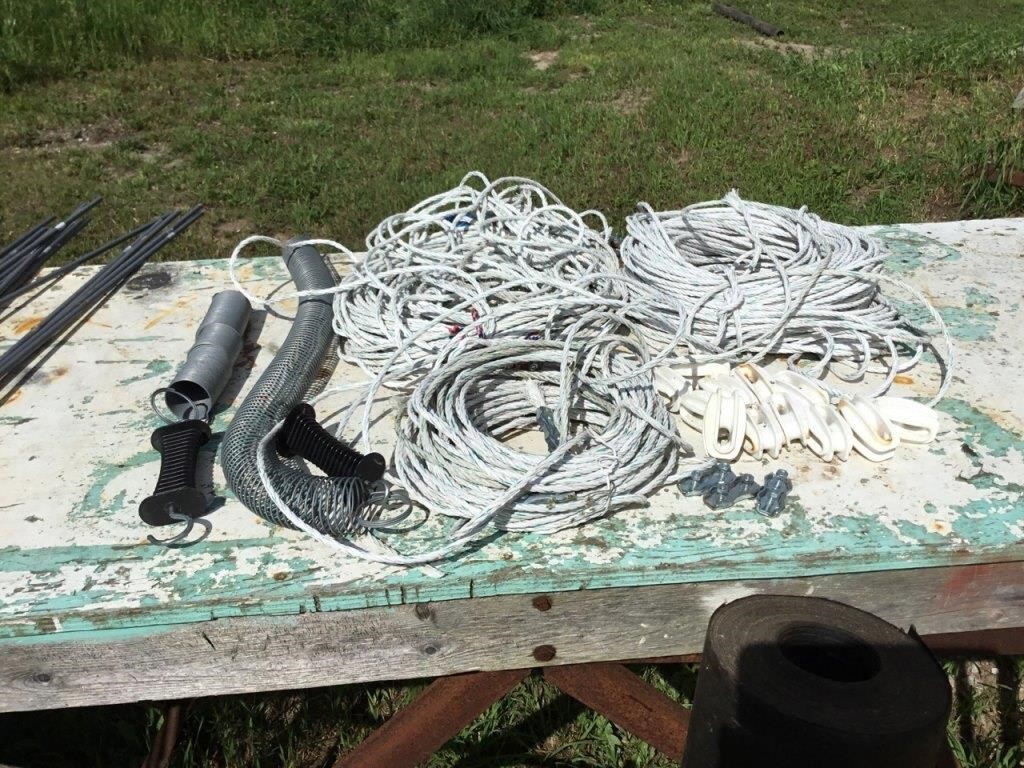 Electric rope fencing