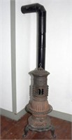 Ornate "Magnet" cast iron potbelly stove,