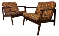 Mid Century Armchairs After BAUMRITTER, Pair