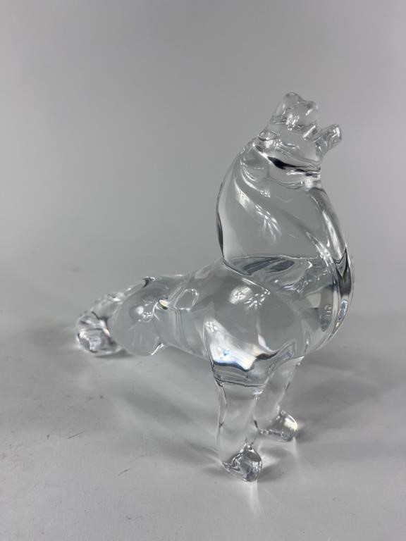 Baccarat Crystal Glass Lion