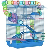 5-Tier Hamster Cage with Tubes and Tunnels