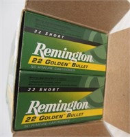 (500) Remington HV 22 short golden bullets in