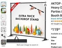 AKTOP 4x7-8x10 FT Extra Thick Backdrop Banner