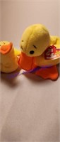 VINTAGE TY BEANIE BABY QUACKERS THE DUCK IN NICE