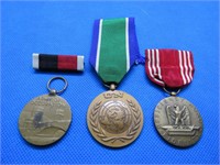 WWII Lot 3 US War Medals UN Conduct Occupation