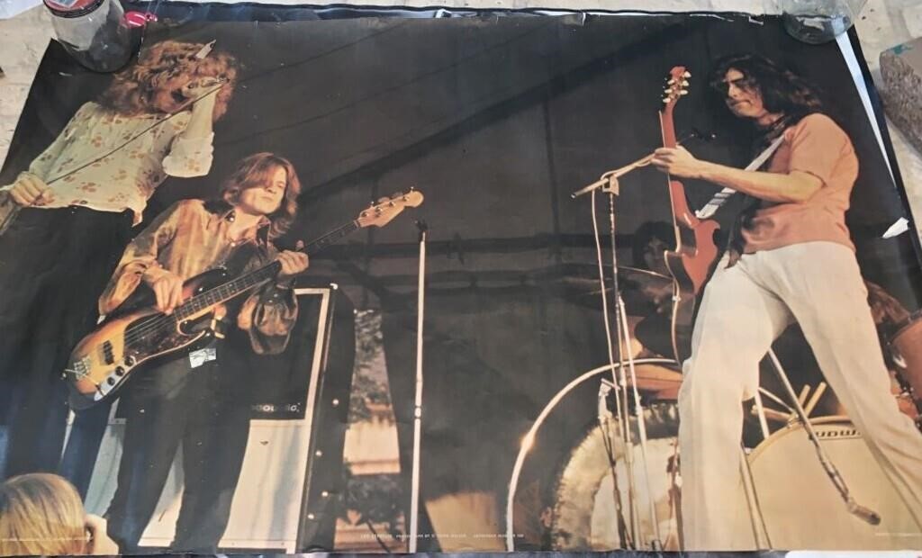 1971 Led Zeppelin Photo Poster, Chris Walter