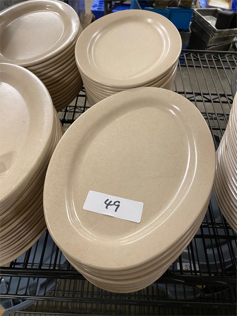 32 Oval Melamine Plates