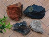 MIXED ROUGH LOT ROCK STONE LAPIDARY SPECIMEN