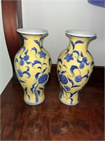 Vintage Pair of Porcelain Vases