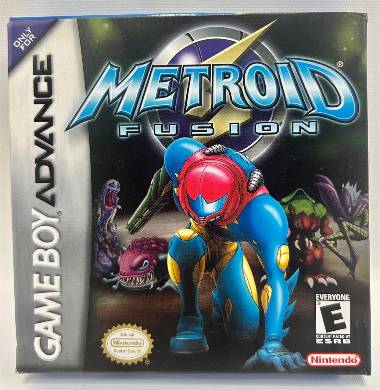 Metroid Fusion GBA COMPLETE BOX and Manual
